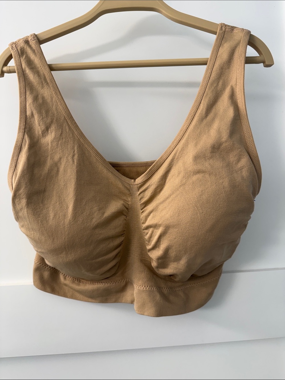Seamless Nude Comfort Bralette - Tan